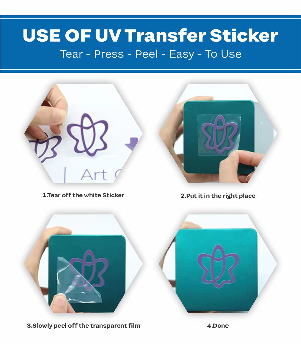 Custom UV DTF Sticker - Vibrant Colour