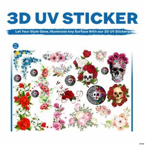 Unique Floral UV DTF Sticker