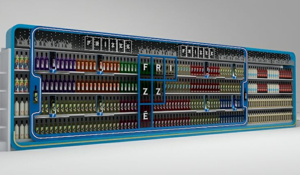 3D gondolas modern display system for wholesale buyers in retail