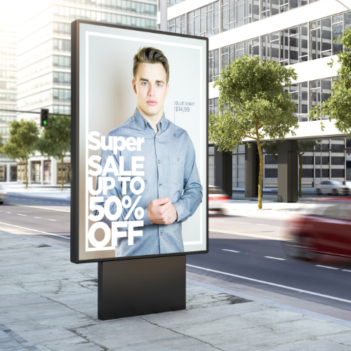 Outdoor and indoor advertising UV printing with vibrant colors and durable finish