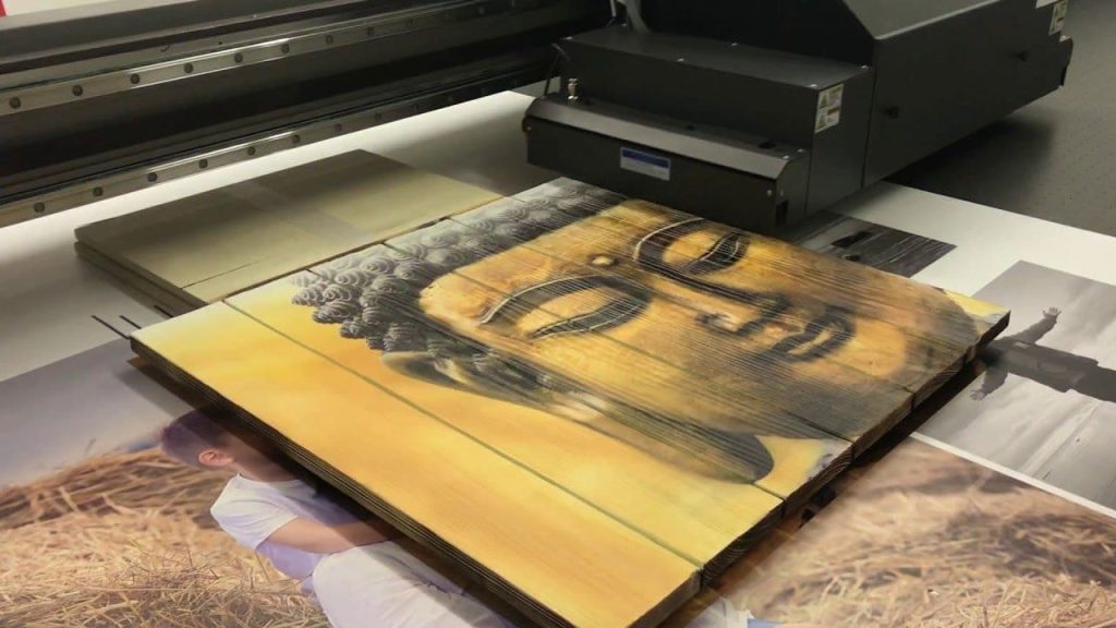 UV printed wooden branding items with rich colors and long-lasting finish for business marketing