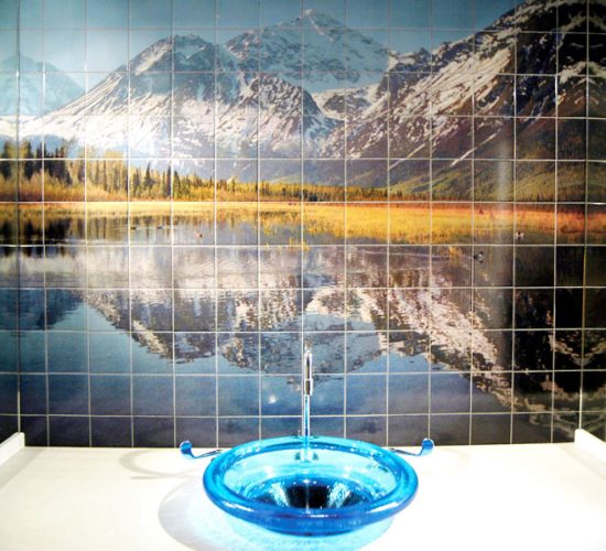 Ceramic tiles with full-color UV printing – durable, vibrant & waterproof
